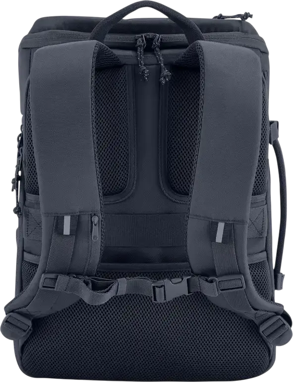 Rucsac Laptop HP Travel 25 6B8U4AA, Extensibil de la 25L la 30L, pentru Laptopuri de 15.6 inch, Material Plastic Reciclat, Rezistent la Apă, Iron Grey