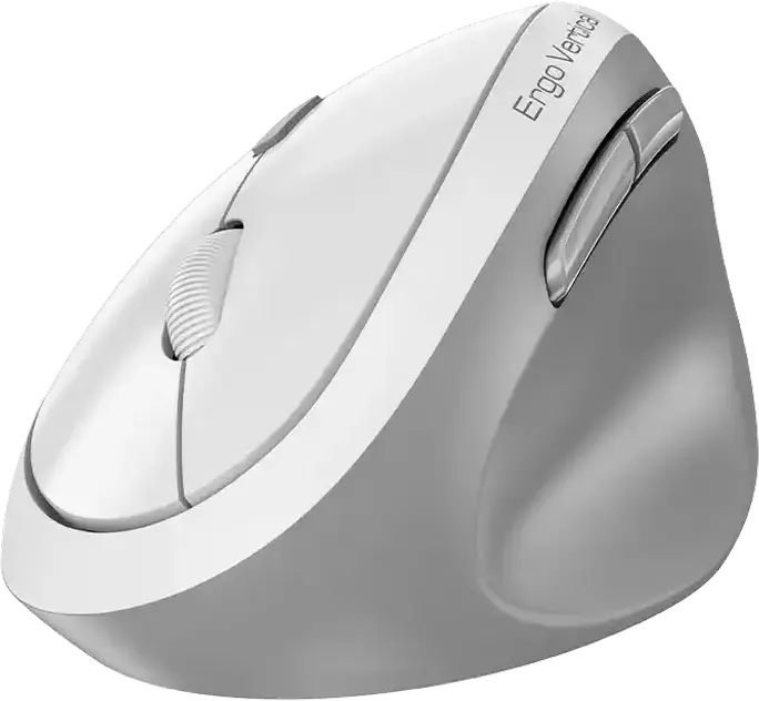 Mouse Wireless Genius Ergo 8350S, Alb Gri