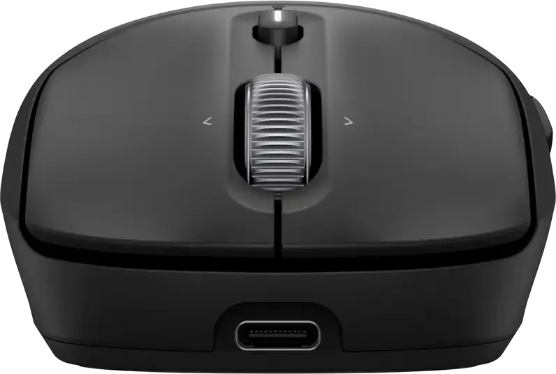 HP 700 Rechargeable Wireless Mouse AZ7B0AA, Bluetooth & 2.4GHz Wireless, 6000 DPI Optical Sensor, 7 Programmable Buttons with Copilot Key, Metal 4D Scroll Wheel, USB-C Charging, Liquid Silicone Rubber