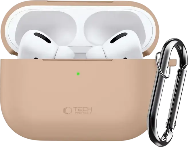 Husă pentru Airpods Tech Protect Hook Apple Airpods Pro 3, Caffe Latte