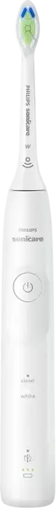 Philips Sonicare HX7110/02 Series 5500 Rechargeable Sonic Electric Toothbrush, 62k Movements/min, 2 Modes, Pressure Sensor, W Optimal White Head, Travel Case, White
