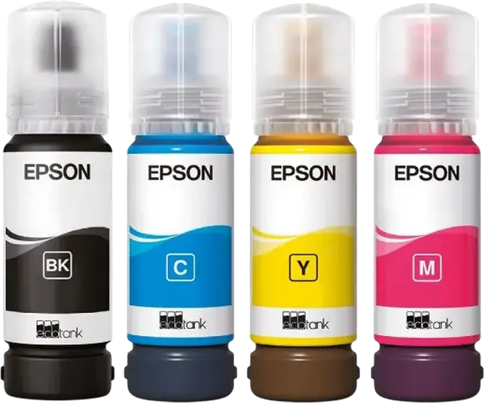 Recipient de cerneală Epson 103 EcoTank 4-Colour Multipack, 65ml, Multipachet 4 culori
