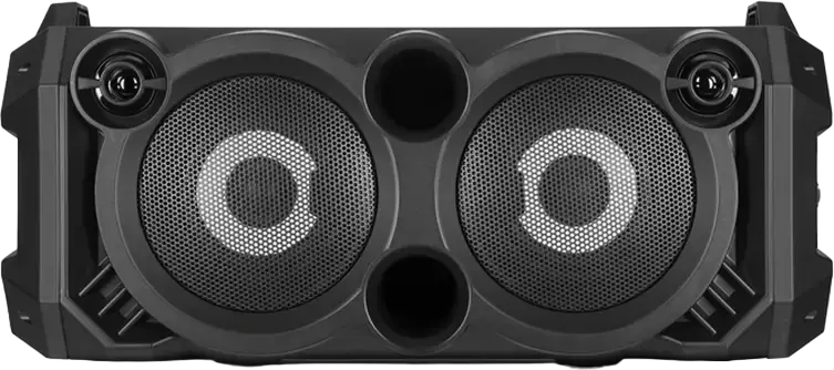 SVEN PS-550 Portable Bluetooth Karaoke Speaker, 36W RMS, RGB Backlight, TWS, FM Radio, Microphone Input with Echo, Li-Ion Battery, Color: Black