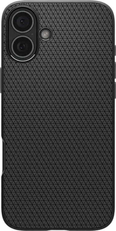 Husa Spigen Liquid Air pentru iPhone 16 Plus, Protectie din TPU Flexibil cu Textura Geometrica Antiderapanta si Margini Ridicate pentru Ecran si Camera