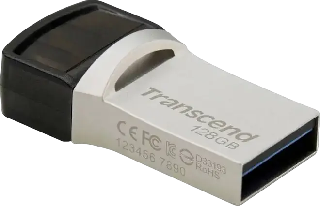 Memorie USB Transcend JetFlash 890, 128GB, Argintiu