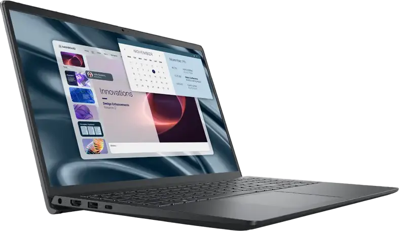 Dell Pro 15 Essential PV15255 Laptop, 15.6" FHD IPS 120Hz Display, AMD Ryzen 5 7520U, 8GB DDR5 RAM, 512GB SSD NVMe, Windows 11 Home, Carbon Black