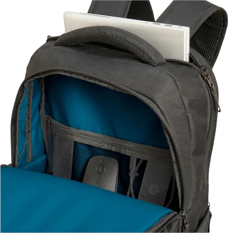 Рюкзак для ноутбука HP Professional 17.3-inch Backpack 500S6AA, черный, влагозащитный, с RFID-карманом, из переработанного океанического пластика