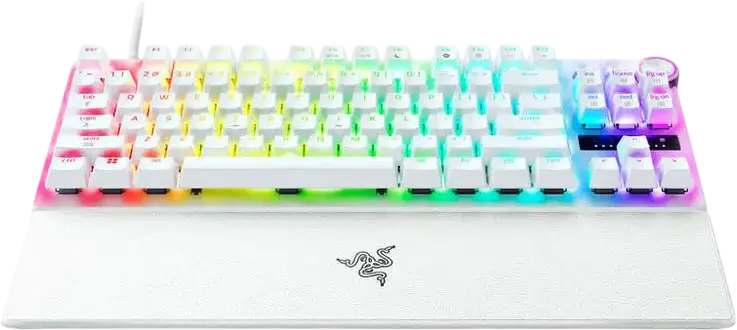 Razer Huntsman V3 Pro TKL 8KHz Wired Gaming Keyboard, English Layout, Analog Optical Switches Gen-2, Rapid Trigger, Snap Tap, Adjustable Actuation, PBT Keycaps, RGB