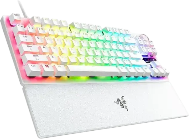 Razer Huntsman V3 Pro TKL 8KHz Wired Gaming Keyboard, English Layout, Analog Optical Switches Gen-2, Rapid Trigger, Snap Tap, Adjustable Actuation, PBT Keycaps, RGB