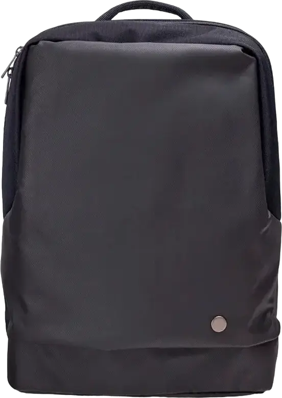NINETYGO City Commuter Laptop Backpack, 20L Water Resistant Nylon Polyester Bag for 13 inch Laptop, Tablet and Phone, Unisex Adult Black