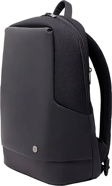 NINETYGO City Commuter Laptop Backpack, 20L Water Resistant Nylon Polyester Bag for 13 inch Laptop, Tablet and Phone, Unisex Adult Black