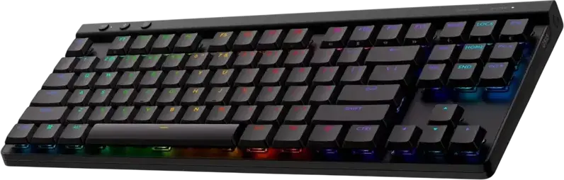 Tastatură Gaming Mecanică Logitech G515 Lightspeed TKL Low-Profile, Switch-uri Tactile GL, Conectivitate Tri-mod Wireless Bluetooth USB, RGB LIGHTSYNC, Capace PBT