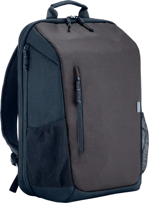 Rucsac HP Travel 18L pentru laptop până la 15.6", Model 6B8U6AA, Extensibil la 21L, Plastic Reciclat, Iron Grey