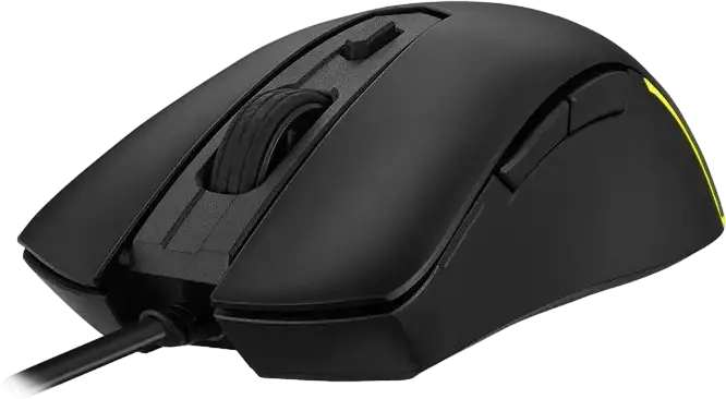 Mouse Gaming ASUS TUF Gaming M3 Gen II cu Fir, Senzor Optic PAW3318 8000 DPI, RGB AURA Sync, 6 Butoane Programabile, Rezistență IP56, Negru