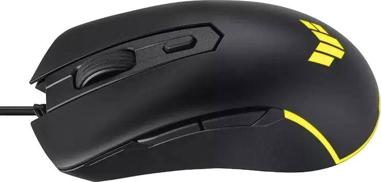 Mouse Gaming ASUS TUF Gaming M3 Gen II cu Fir, Senzor Optic PAW3318 8000 DPI, RGB AURA Sync, 6 Butoane Programabile, Rezistență IP56, Negru