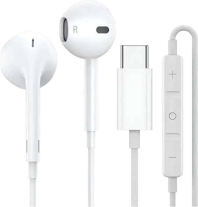 Проводные внутриканальные наушники Apple EarPods USB-C с встроенным микрофоном, пультом управления и поддержкой голосового помощника, белые