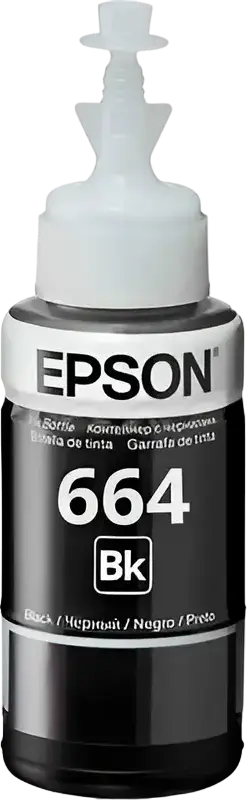 Recipient de cerneală Epson T664, 70ml, Negru