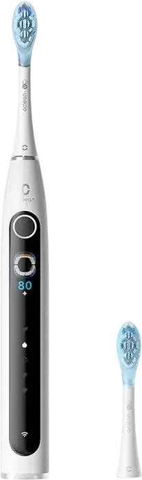 Электрическая зубная щетка Oclean X Pro 20 N1804 Белая с двигателем Maglev 4.0, смарт-экраном, WiFi, AI-трекингом чистки, водонепроницаемостью IPX7, зарядкой Type-C