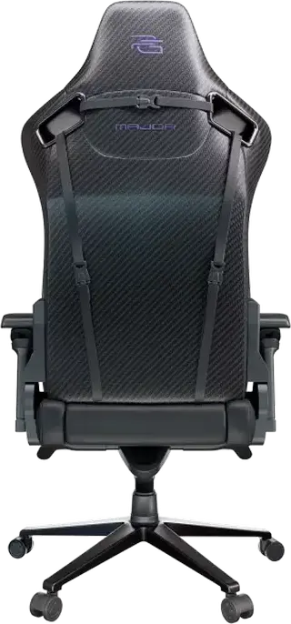 Scaun Gaming Proove Gaming Major, Negru și Purpuriu, Piele PU, Cotieră Ajustabilă 8D, Mecanism Frog, Piston Clasa 4, Cadru Aluminiu Rezistent, Suport Maxim 180 kg