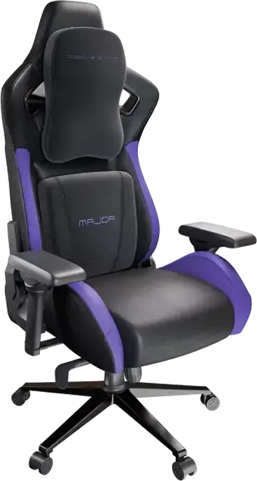 Scaun Gaming Proove Gaming Major, PU Piele, Negru | Violet