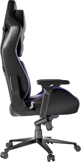 Scaun Gaming Proove Gaming Major, Negru și Purpuriu, Piele PU, Cotieră Ajustabilă 8D, Mecanism Frog, Piston Clasa 4, Cadru Aluminiu Rezistent, Suport Maxim 180 kg