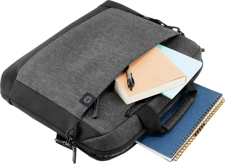 HP Renew Travel 15.6-inch Laptop Bag 2Z8A4AA, Anthracite Grey Water-Resistant Recycled Polyester Case for 13" to 15.6" Laptops, Padded Protection with Shoulder Strap