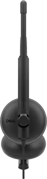 Dell WH125 Wired USB-A Headset, On-Ear Design with 270° Rotational Boom Microphone, Inline Volume and Mute Controls, Leatherette Cushions, Color: Black