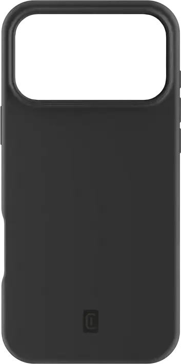 Cellularline Sensation Case for Apple iPhone 17 Pro, Soft-touch Silicone Cover with Antibacterial Technology and Microfiber Lining, Black, SENSATIONIPH17PROK