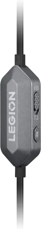Игровые внутриканальные наушники Lenovo Legion E510, подключение USB Type-C, виртуальный объемный звук 7.1, Hi-Res Audio, RGB-подсветка, шумоподавление, Stormy Gray