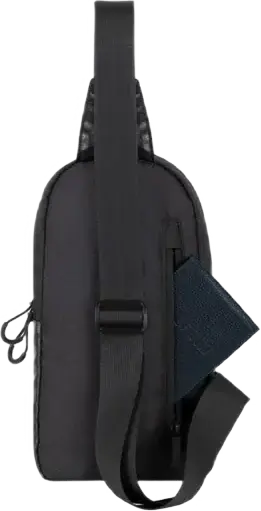 RivaCase Dijon 5312 Shoulder Bag and Waistpack for Tablets up to 10.1 inches, Polyester and Polyurethane, Black, with Phone Pocket and Side Handle