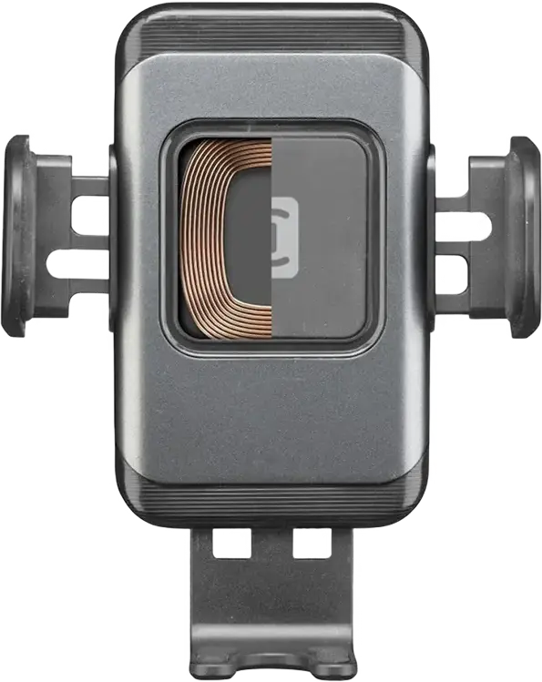 Cellularline Hug Dual Pro 15W Wireless Charging Car Smartphone Holder INSTHOLDERWIR15K with Wideactive Technology, Auto-Open Sensors, Black, Windshield, Dashboard, Air Vent