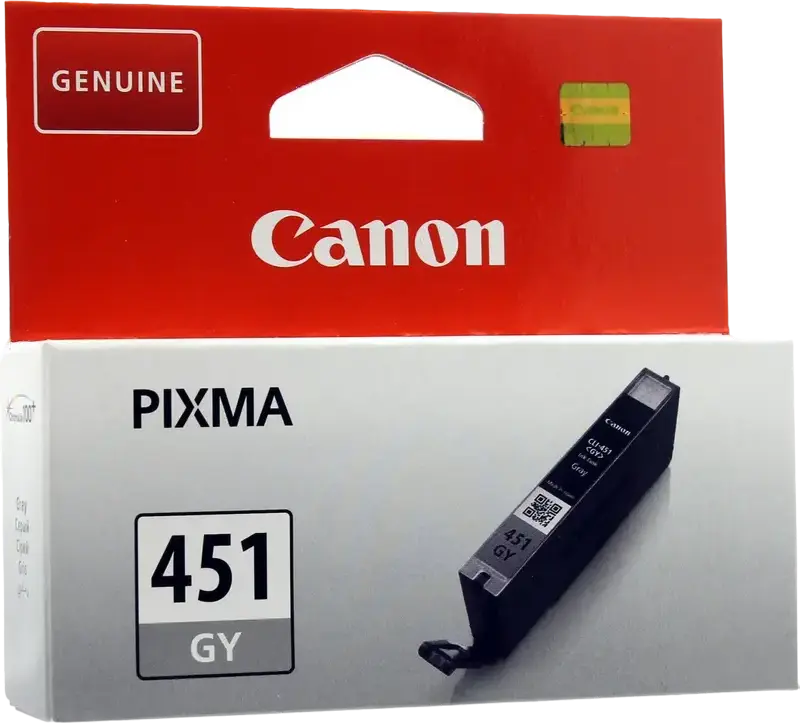 Cartus Ink Canon CLI-451GY Gri pe baza de colorant (1 Bucata, Capacitate Standard) pentru PIXMA iP8740 MG6340 MG7140 MG7540, Volum 7ml, Capacitate 780 pagini, Sistem ChromaLife100+