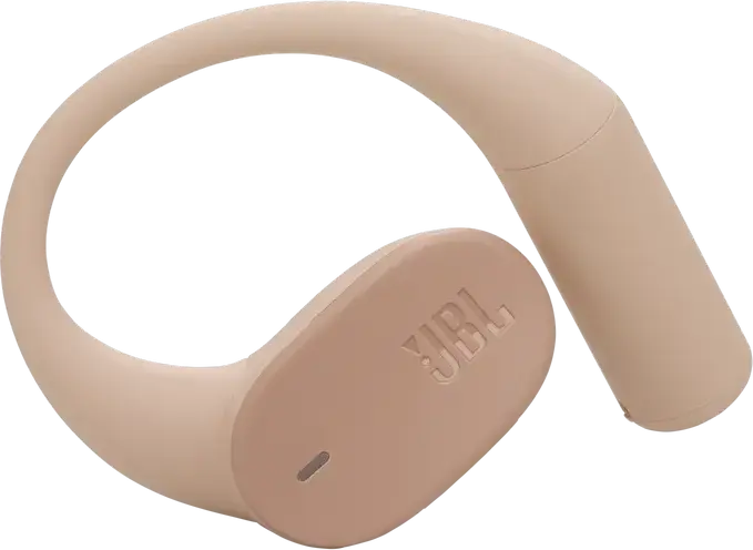 JBL Sense Lite True Wireless Open-Ear Headphones, Beige, with OpenSound Technology, 18x11mm Dynamic Drivers, 32h Battery, 4 Mics, Multipoint, IP54 Rating