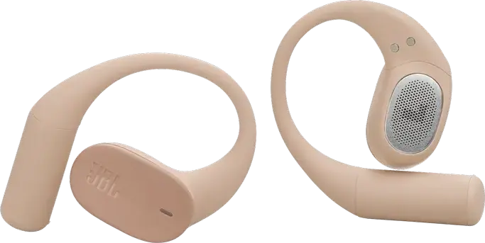 JBL Sense Lite True Wireless Open-Ear Headphones, Beige, with OpenSound Technology, 18x11mm Dynamic Drivers, 32h Battery, 4 Mics, Multipoint, IP54 Rating