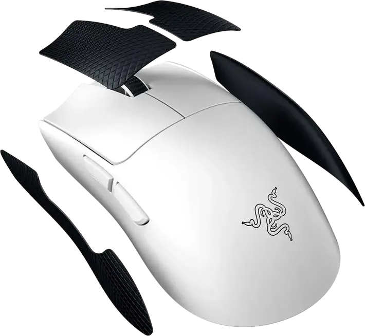 Mouse Gaming Wireless Razer Viper V3 Pro, Alb, Senzor Optic Focus Pro 35K Gen-2, HyperPolling 8000Hz, Switch-uri Optice Gen-3, 54g, Razer HyperSpeed, USB