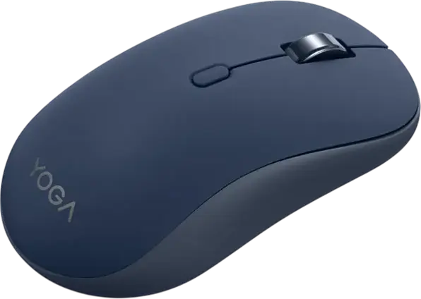 Lenovo Yoga Bluetooth Silent Mouse, Cosmic Blue, Bluetooth 5.3 Wireless, 4000 DPI IR Optic Sensor, Multi-Device Connectivity for 3 Devices, 6 Programmable Buttons, Ambidextrous Design