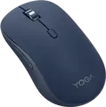 Lenovo Yoga Bluetooth Silent Mouse, Cosmic Blue, Bluetooth 5.3 Wireless, 4000 DPI IR Optic Sensor, Multi-Device Connectivity for 3 Devices, 6 Programmable Buttons, Ambidextrous Design