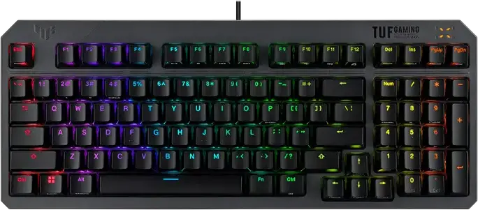 Tastatură ASUS TUF Gaming K3 Gen II, Cu fir, Negru
