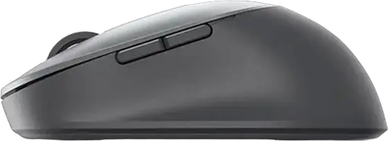 Mouse Wireless Dell MS5320W Multi-Device, Bluetooth LE și 2.4 GHz, Senzor Optic 1600 DPI, 7 Butoane, Conectare la 3 Dispozitive, Funcționează pe Sticlă, Titan Gray