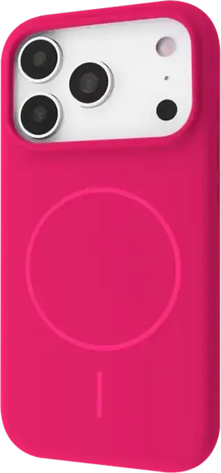 Proove Spectrum Case for Apple iPhone 17 Pro Max, Pink Fruit, MagSafe Compatible Magnetic Ring, Dense Silicone with Matte Coating and Metal Buttons