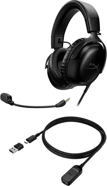 Căști gaming HyperX Cloud III, USB, Negru