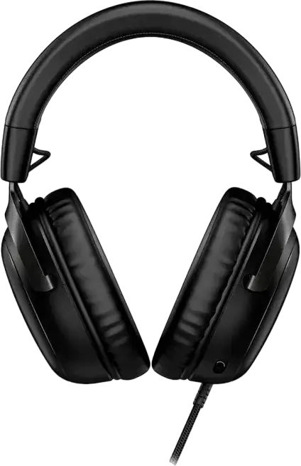 HyperX Cloud III Gaming Headset for PC, PlayStation, Xbox, Switch, Mobile, Closed-Back Over-Ear with 53mm Neodymium Drivers, Detachable Noise-Cancelling Mic, Aluminum Frame, USB & 3.5mm, Black