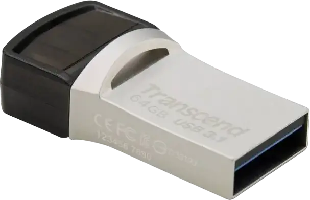 Memorie USB Transcend JetFlash 890, 64GB, Argintiu