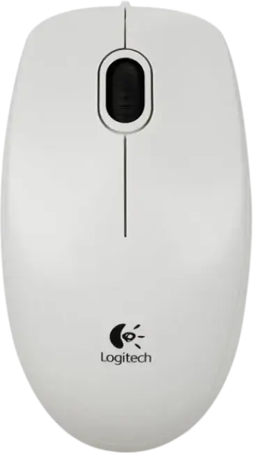 Mouse Logitech B100, Alb