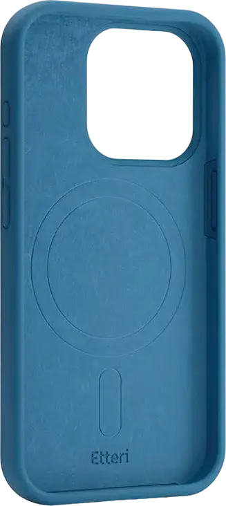 Husă Etteri Silicone Mag case penru iPhone 16 Pro, Albastru-închis