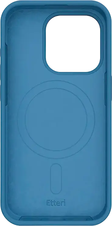 Чехол Etteri Silicone Mag для Apple iPhone 16 Pro, Темно-синий, совместимый с MagSafe, из мягкого силикона с защитой от ударов и царапин