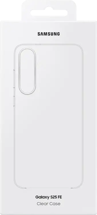 Samsung Galaxy S25 FE Clear Case, Transparent Slim Protective Cover, Anti-Yellowing & Scratch-Resistant Silicon Plastic, 1.0mm with Raised Camera Edge, Color: Transparent