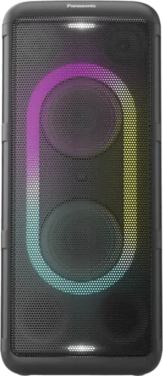 Panasonic SC-TMAX45GSK Portable Wireless Speaker System, 1000W RMS, Bluetooth 5.0, RGB Lighting, FM Radio, USB & Mic Input, Color: Black