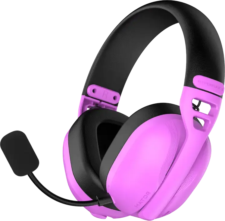 Căști gaming HATOR Hyperpunk 3, Fără fir, Cyber Violet