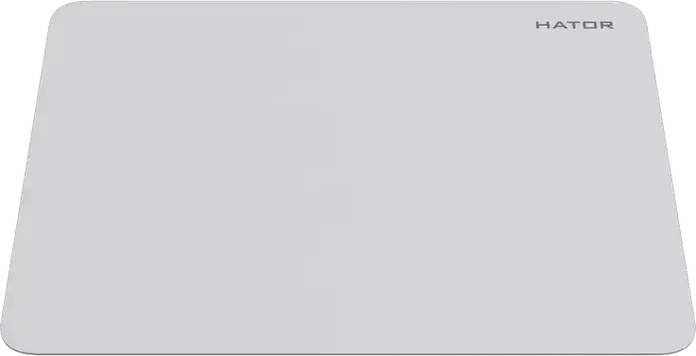 HATOR Tonn Mobile Compact Gaming Mouse Pad, White, Optimized Tracking Surface, Non-Slip Natural Rubber Base, 270 x 215 x 1 mm